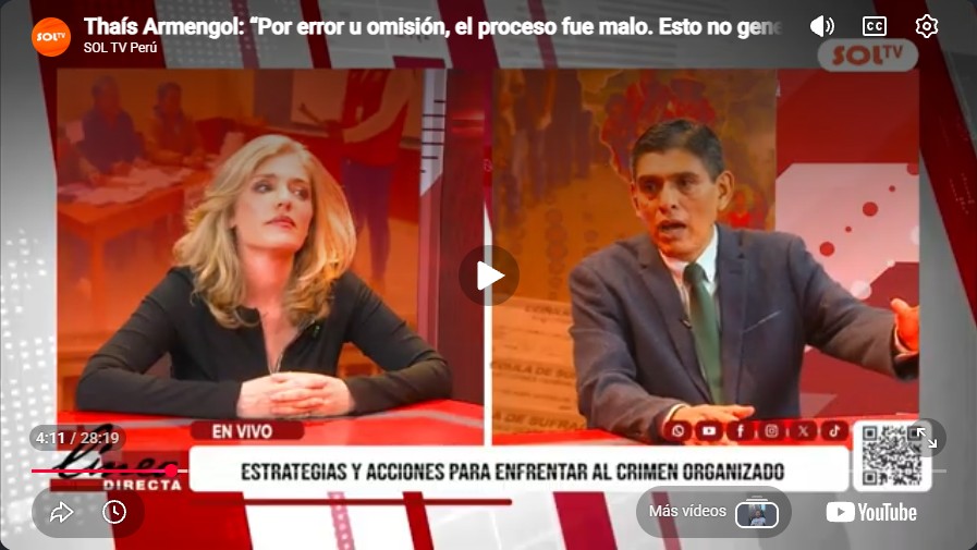 SOL TV Perú — Thaís Armengol